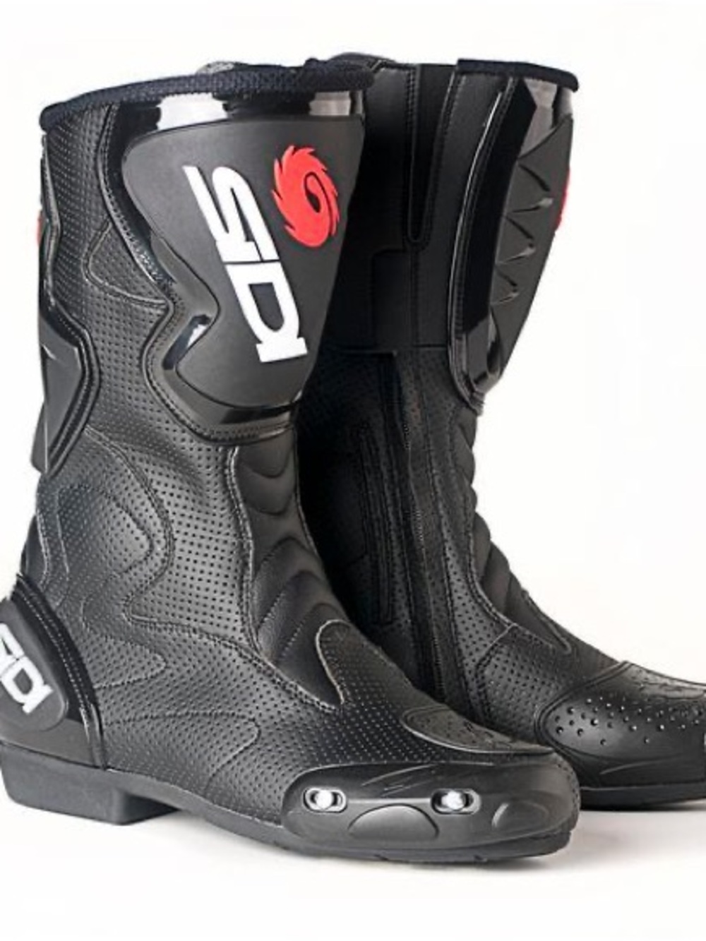 SIDI FUSION MOTORCYCLE BOOTS MEN’S 45 US 11 BLAKC LEATHER